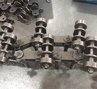 加長(zhǎng)銷(xiāo)頂置滾輪輸送鏈 